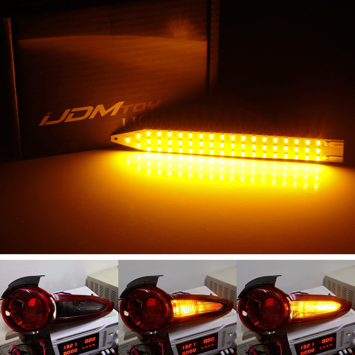 Amber Full LED Sequential Flash Turn Signal Lighting Kit For 16-up Maz ...
