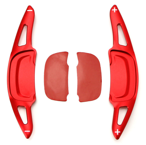 Red Steering Wheel Paddle Shifter Add-On Extension Cover For 19-up Mazda 3 Axela