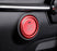 2pc Red Keyless Engine Push Start Button & Surrounding Ring For 2019-up Mazda 3