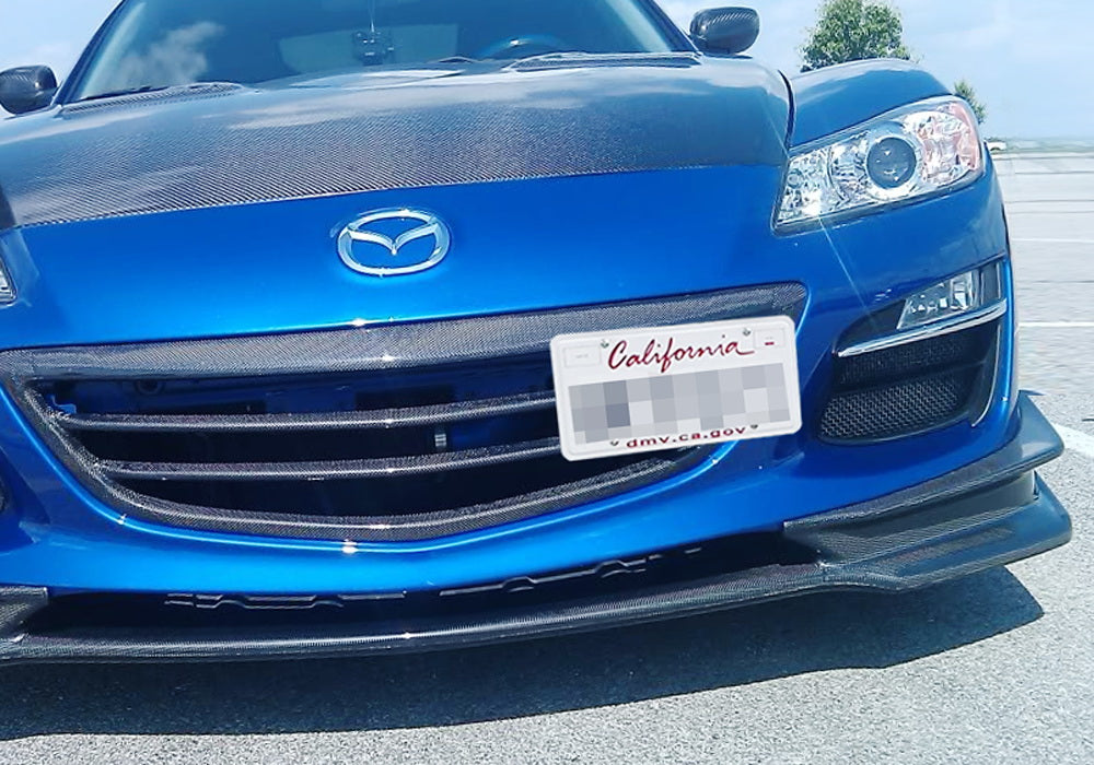JDMax Front Bumper Tow Hook License Plate Mount – Mazda RX-8 2004-2008, No Drill, Steel & Aluminum