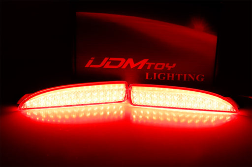 Smoked Lens 90-SMD Full Red LED Side Marker Light Assy For 2004-2008 Mazda 3