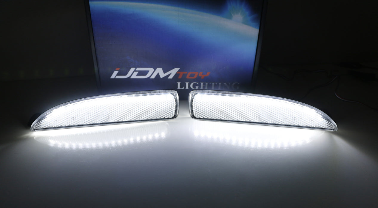Clear Lens 90-SMD Full LED Side Marker Light Assy For 2004-2008 Mazda 3 Sedan