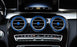 Blue Air Conditioner Vent/Opening Outer Trim Covers For Mercedes W205 X205 C GLC