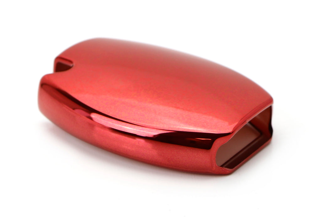 Chrome Red TPU Key Fob Case For Mercedes C E S M CLA CLK CLS SLK GLK GLA GL etc.