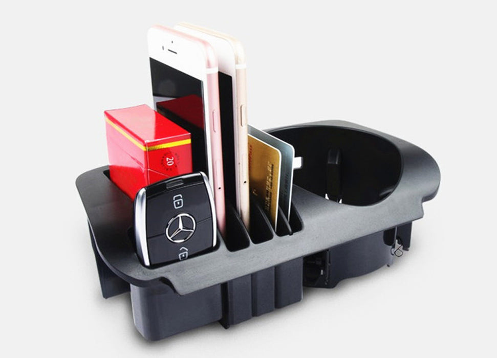 Exact Fit Cup Holder Fit Organizer Tray Box For Mercedes W205 C, X205 GLC W213 E