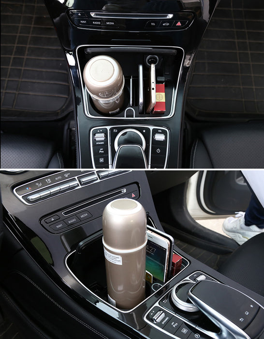 Drink Holder Replacement for Mercedes Benz C Class W205 E Class W213,  Centre Consoles Removable Drink Holder Armrests Storage Box A2056800691 :  : Automotive