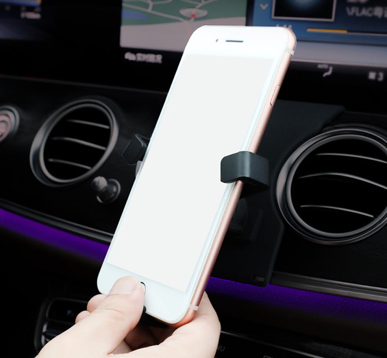 Smartphone Gravity Holder w/Exact Fit Clip-On Dash Mount For 17+ Mercedes E-Clas