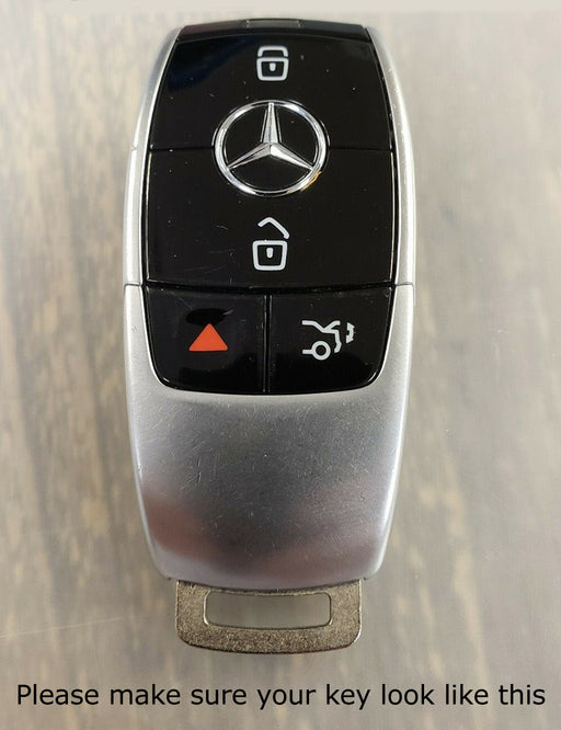 White Hard Plastic Key Fob Shell For M-Benz E S G CLA CLS GLB GLC GLE GLS-Class