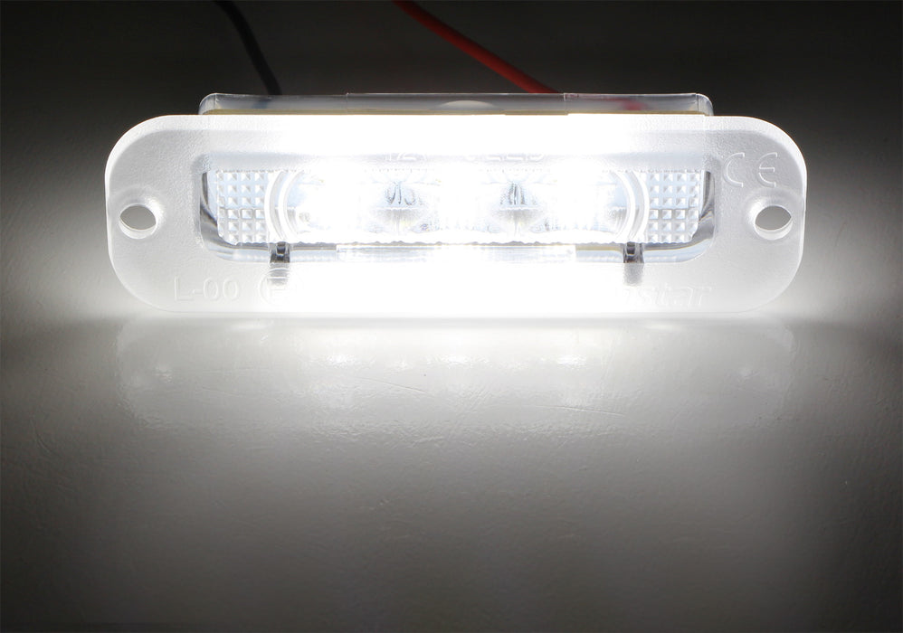 White CAN-bus LED License Plate Lights For 90-12 Mercedes W463 G500 G550 G-Class