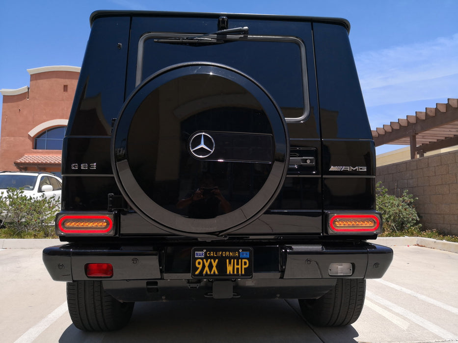 Smoked Lens LED Sequential Turn Signal/Tail Lights For 1999-18 Mercedes G-Class
