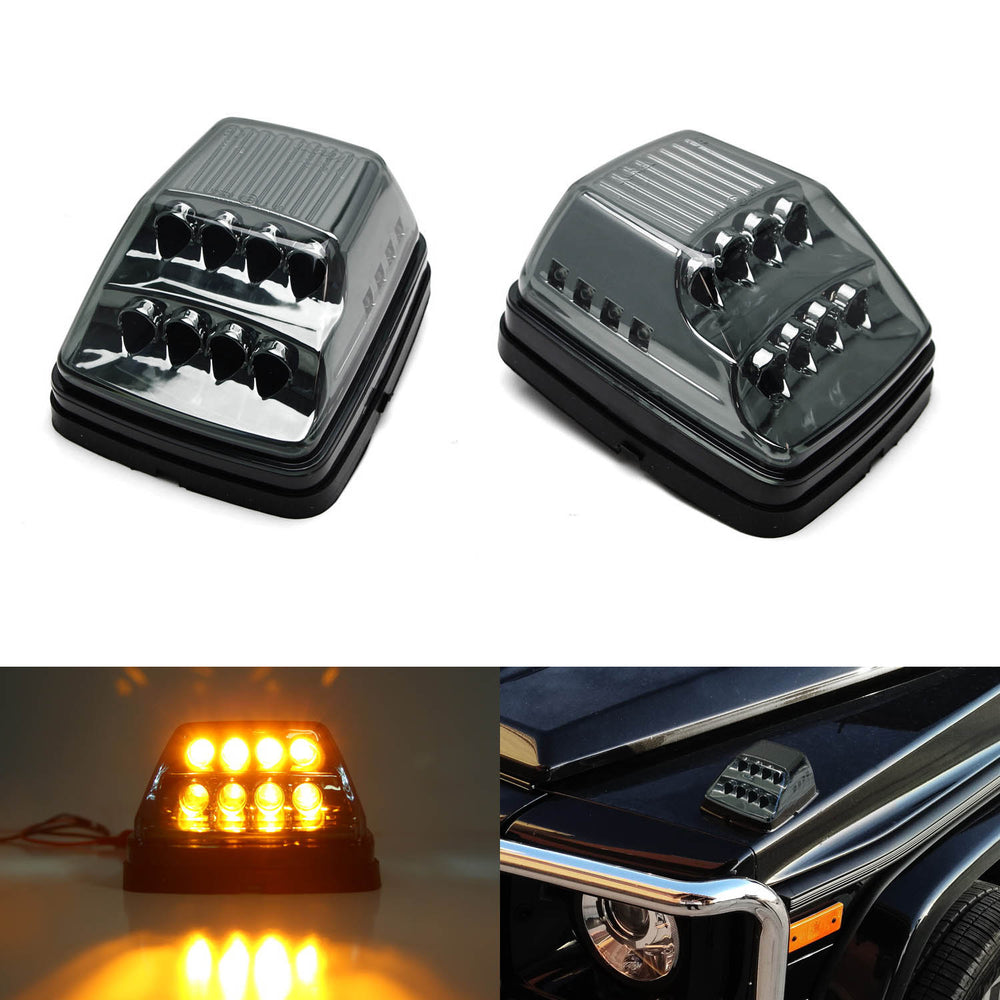 Smoke Lens Amber LED Turn Signal Side Marker Lights For 2001-2009 Honda Civic