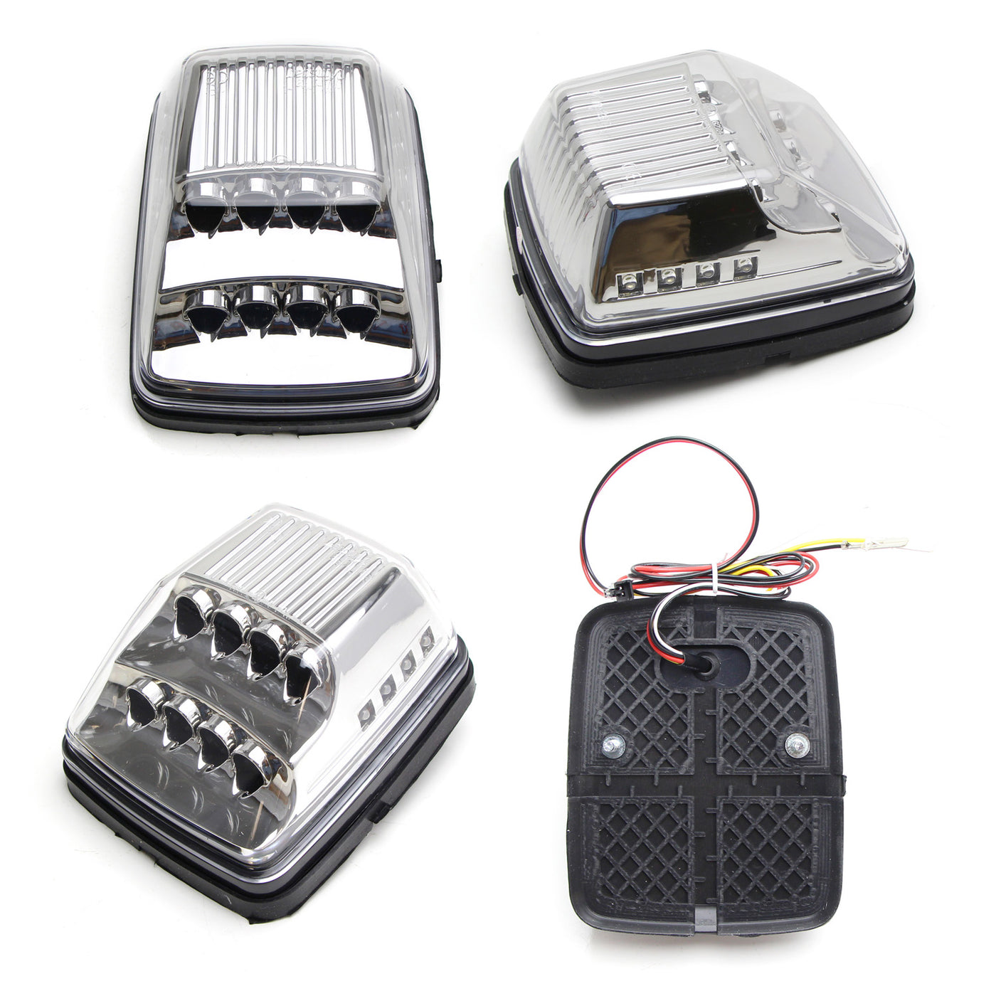 Clear Lens Amber LED Turn Signal Lamps w/ White LED For G-Class W463 ...