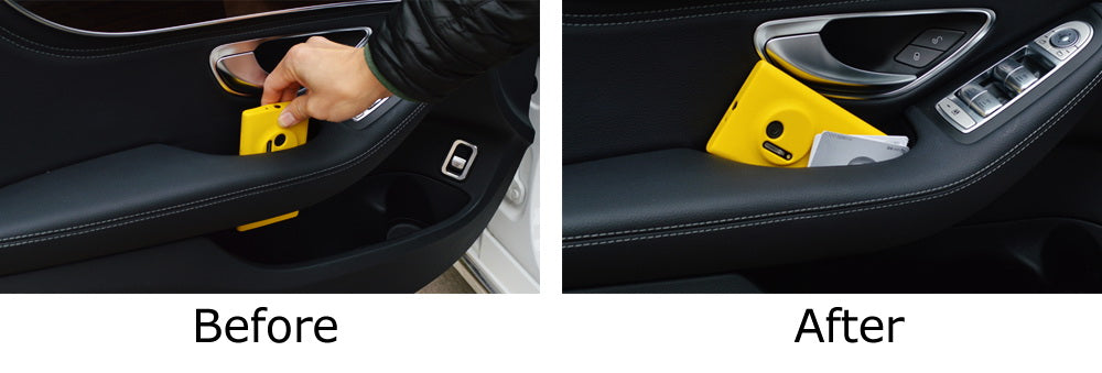 2pc Door Handle Gap Fit Organize Bins For 2015-up Mercedes X205 X253 GLC-Class