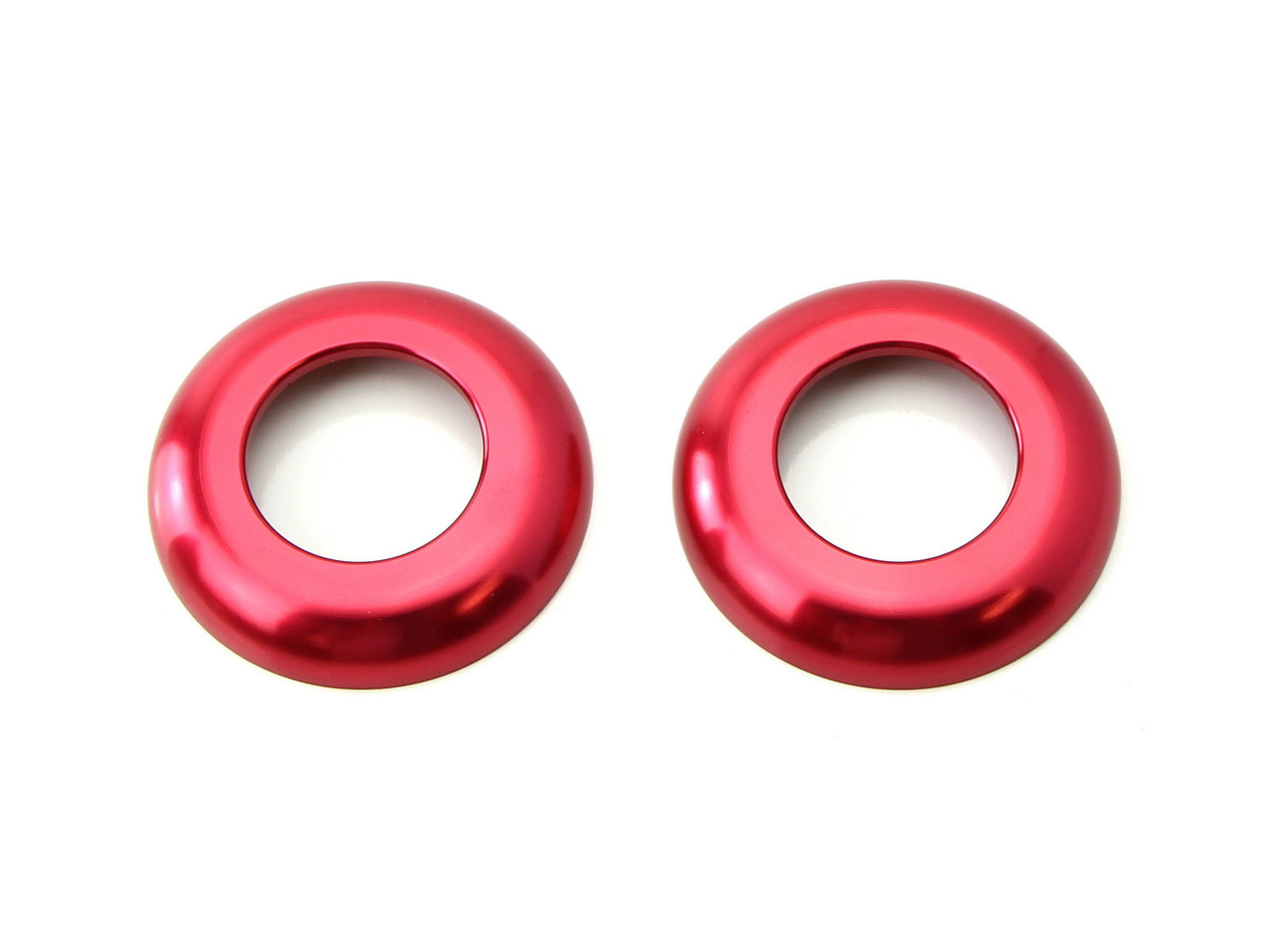 Premium Sports Red 2 Headrest Button Trims For Mercedes W205 C-Class G ...