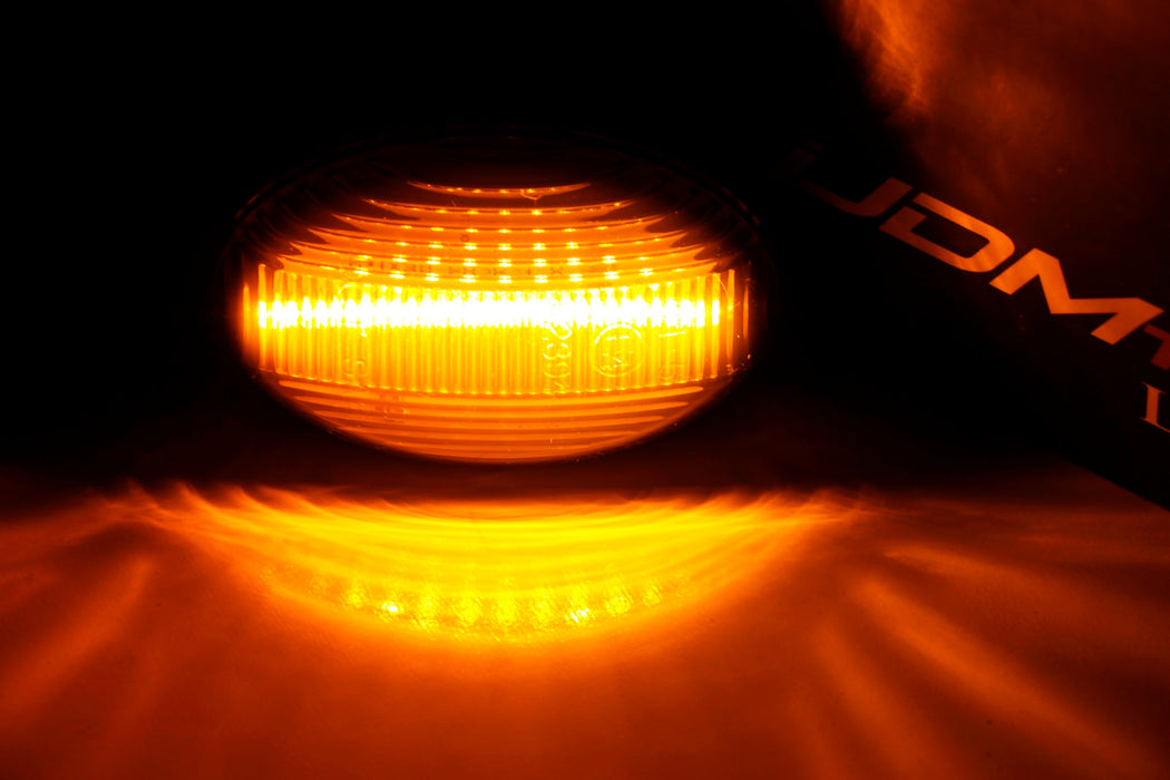 Smoked Lens Amber LED Side Marker Lamps For 03+ Mercedes Metris Vito V-Class Van