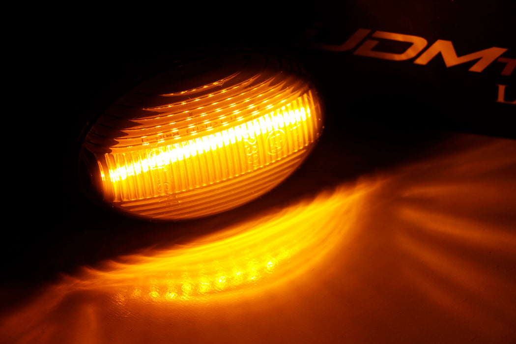 Clear Lens Amber LED Side Marker Lamps For 03+ Mercedes Metris Vito V-Class Van