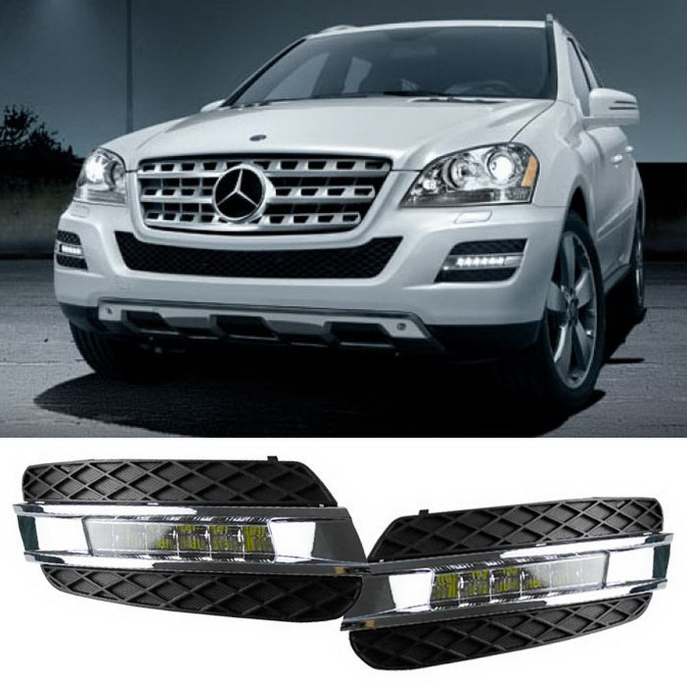 Direct Fit 12W LED Daytime Running Lights DRL For Mercedes W164 ML-Class