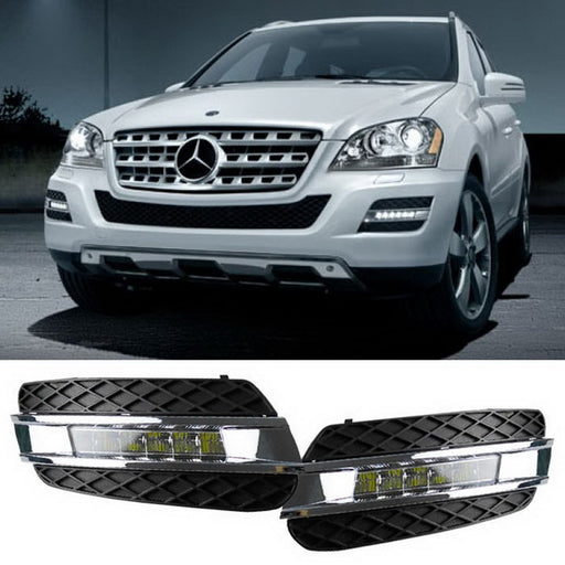 Direct Fit 12W LED Daytime Running Lights DRL For 2006-08 Mercedes W164 ML-Class