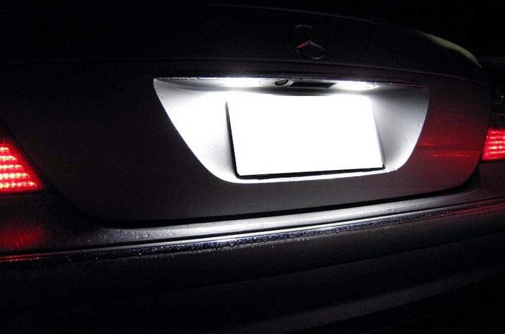 Mercedes GLA GLC GLE GL GLS SLK LED License Plate Lights — iJDMTOY.com