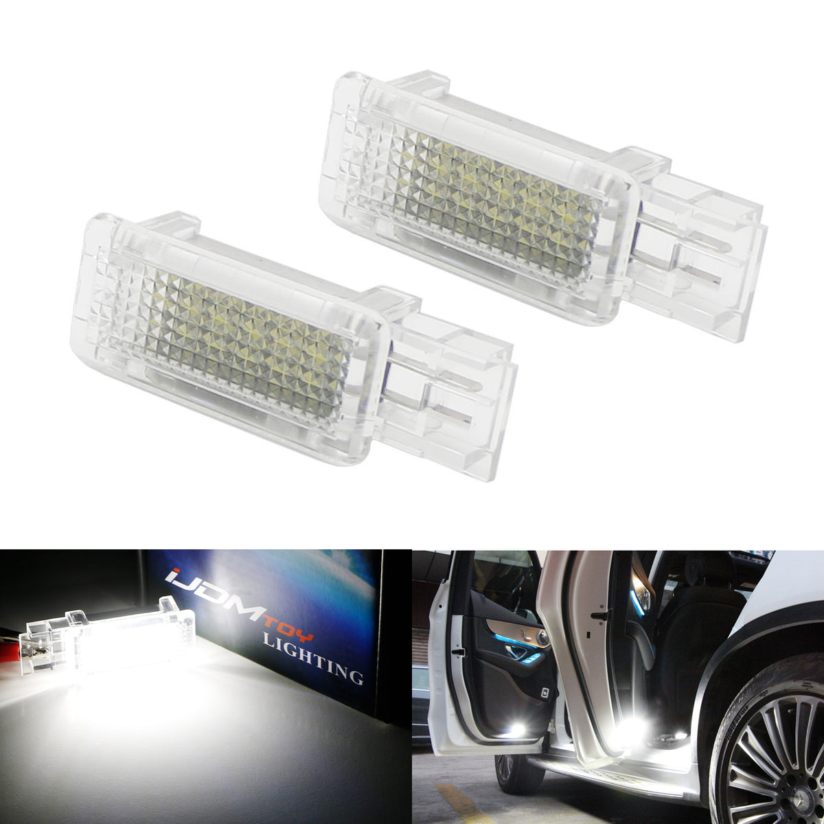 OEMReplace 3W Full LED Side Door Courtesy Light For Mercedes C CLK SL —