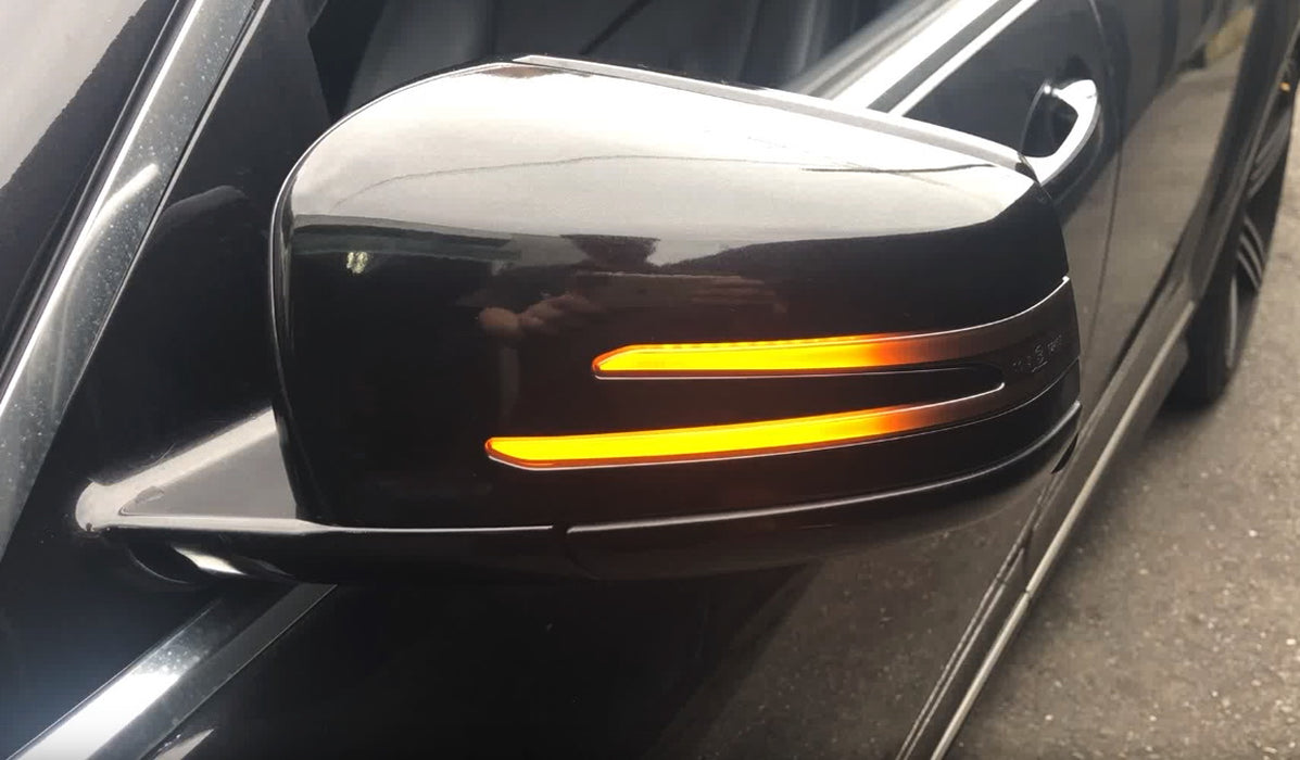 Side Mirror Sequential Blink Turn Signal Light For Mercedes ML GL GLE GLS G R...