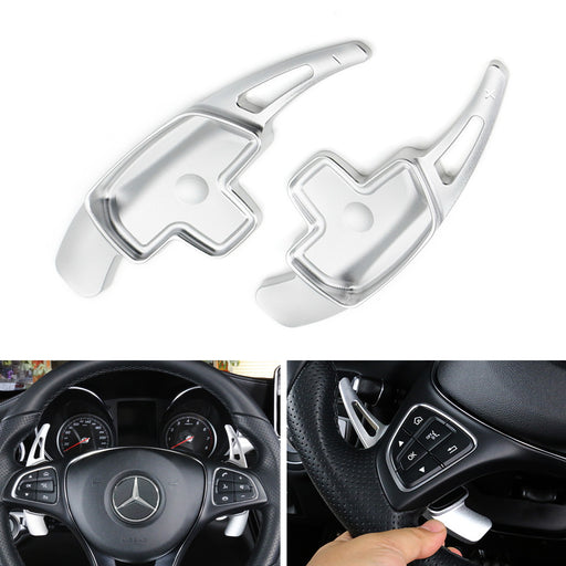 Aluminum Steering Wheel Paddle Shifter Extensions For Mercedes C E CLA GLC Class