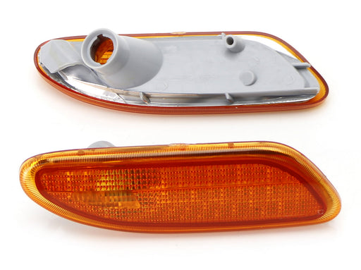 Amber Lens Front Side Marker Lamps Housings For 2001-2007 Mercedes W203 C-Class