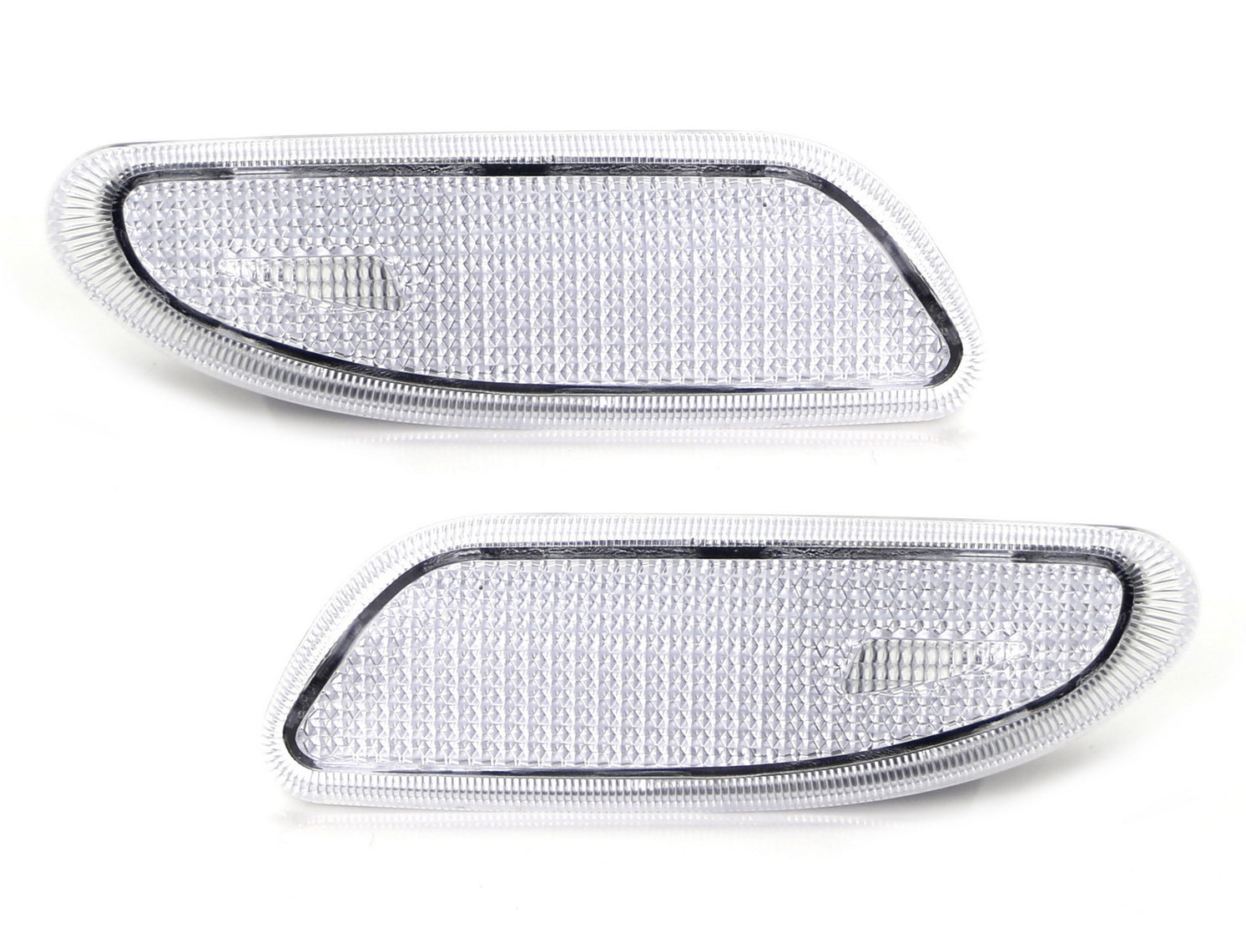 Side Marker Lights w/Amber LED For 0107 Mercedes W203 C230 C240 C350