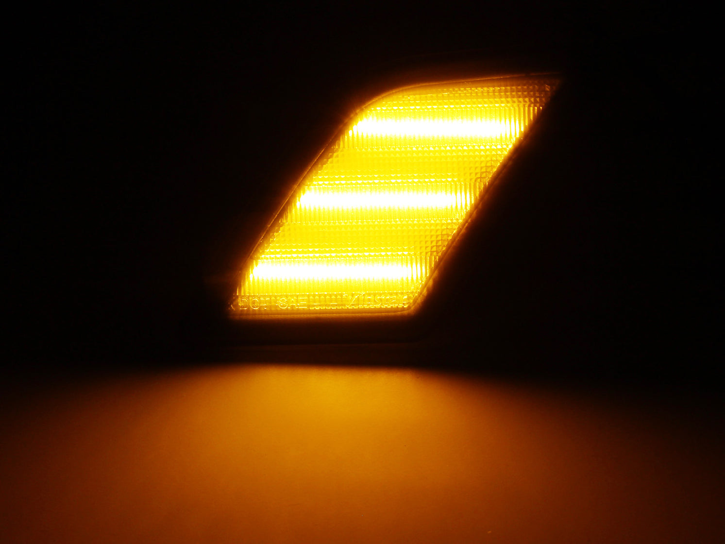 Euro Smoked Lens Amber LED Side Marker Lights For 0811 Mercedes W204