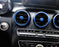Blue AC Vent Outer Trim Decoration Cover Set For Mercedes W205 C-Class GLC-Class