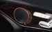 Red Aluminum Speaker Ring Cover Trims For 15-21 Mercedes W205 C, X205 GLC Class