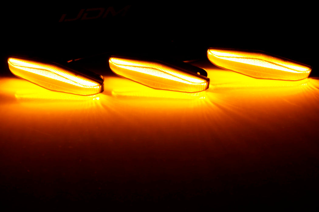 3pc Set Smoked Lens Amber LED Front Grille Light Kit For 2014-up Toyota 4Runner