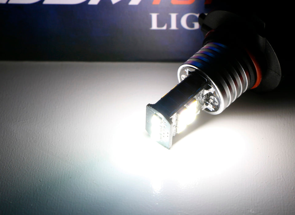 IJDMTOY No-Resistor 7440 LED Bulbs – White CANbus For Front/Rear Turn Signals (2-Pack)