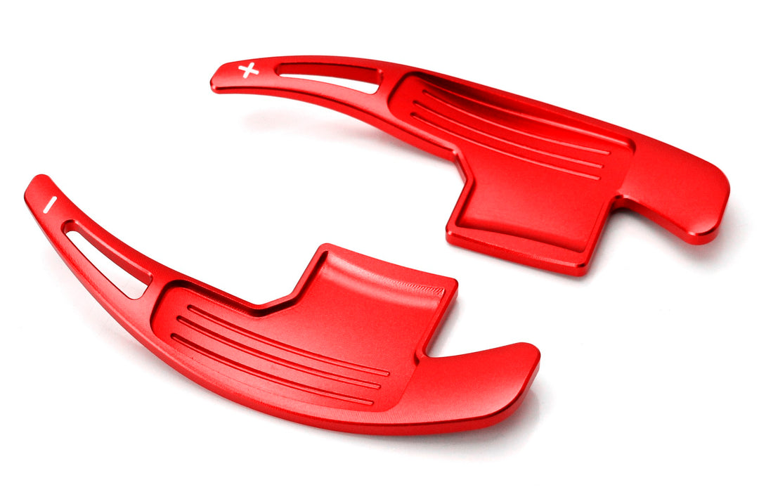 Red Aluminum Steering Wheel Paddle Shifter Extensions For 2015-23 Ford ...