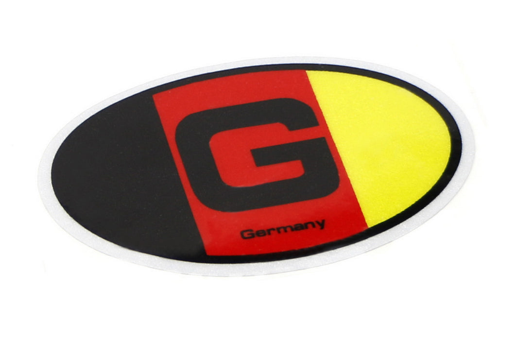 Pair 3.75" 95mm German Flag Stickers For European Car Windshield Bumper Fender