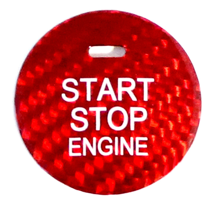 Real Carbon Fiber Keyless Engine Push Start Button For Hyundai Sonata Elantra...