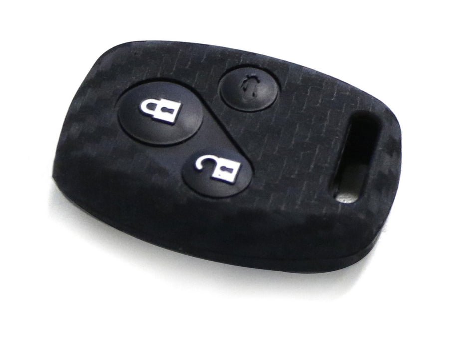 Carbon Fiber Soft Silicone Key Cover For Honda Accord Civic CRV CRZ FIT Insight