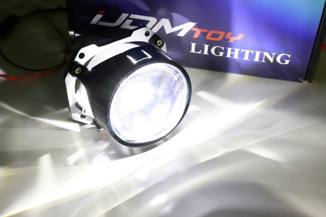 2.5" 28W LED Bixenon Headlight Retrofit Projector Lens Custom Conversion Upgrade