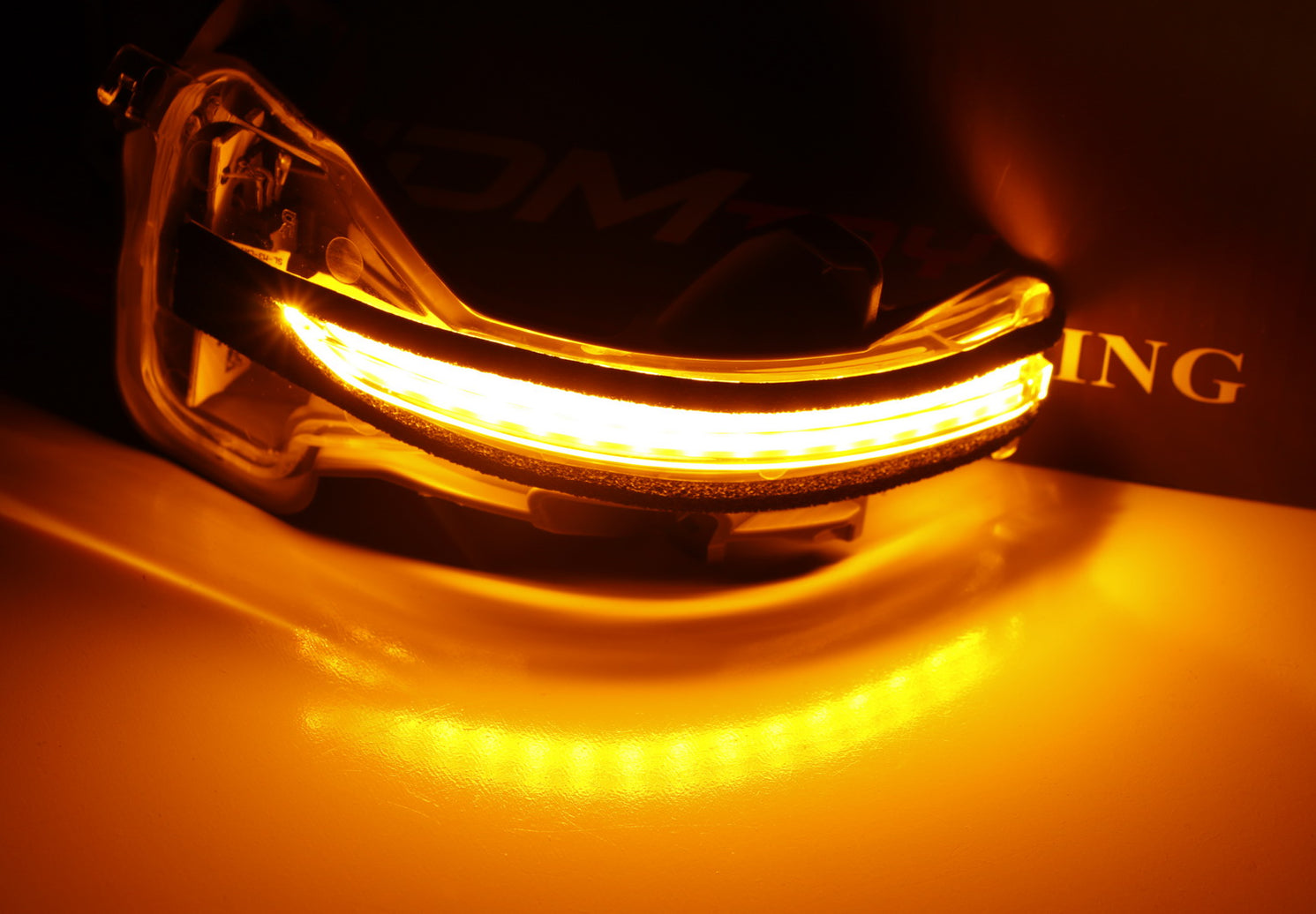 Smoke Lens Sequential Flash LED Side Mirror Turn Signal For Honda Acco