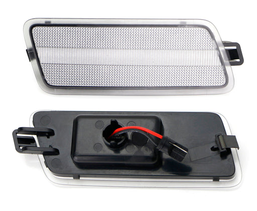 Clear Lens Amber Full LED Bumper Side Marker Light Kit For 05-11 Audi A6 S6 RS6