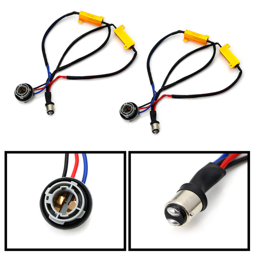 1157 2057 LED Turn Signal/Brake Light Hyper Flash/Bulb Out Fix Wiring Adapters