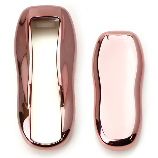 Rose Gold TPU Key Fob Cover Case For Porsche Cayenne Panamera Macan 718  Cayman