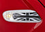 Black UK Union Jack Style Side Marker Lamp Scuttle Insert For MINI F55 F56 F57