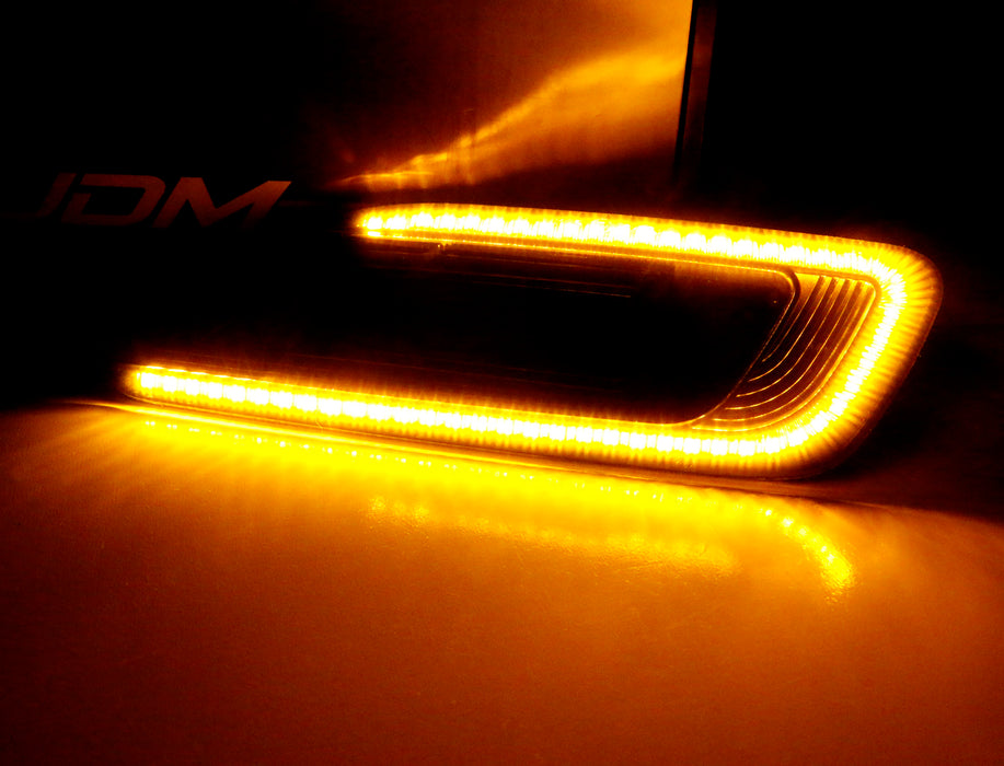 Smoked Sequential Blink Amber LED Fender Side Marker For 15-up Mini F54 Clubman