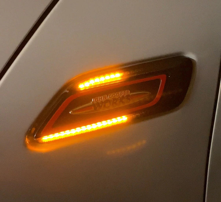 IJDMTOY Smoked Sequential LED Fender Side Marker – For 2015+ Mini F54 Clubman, Amber Dynamic Blink
