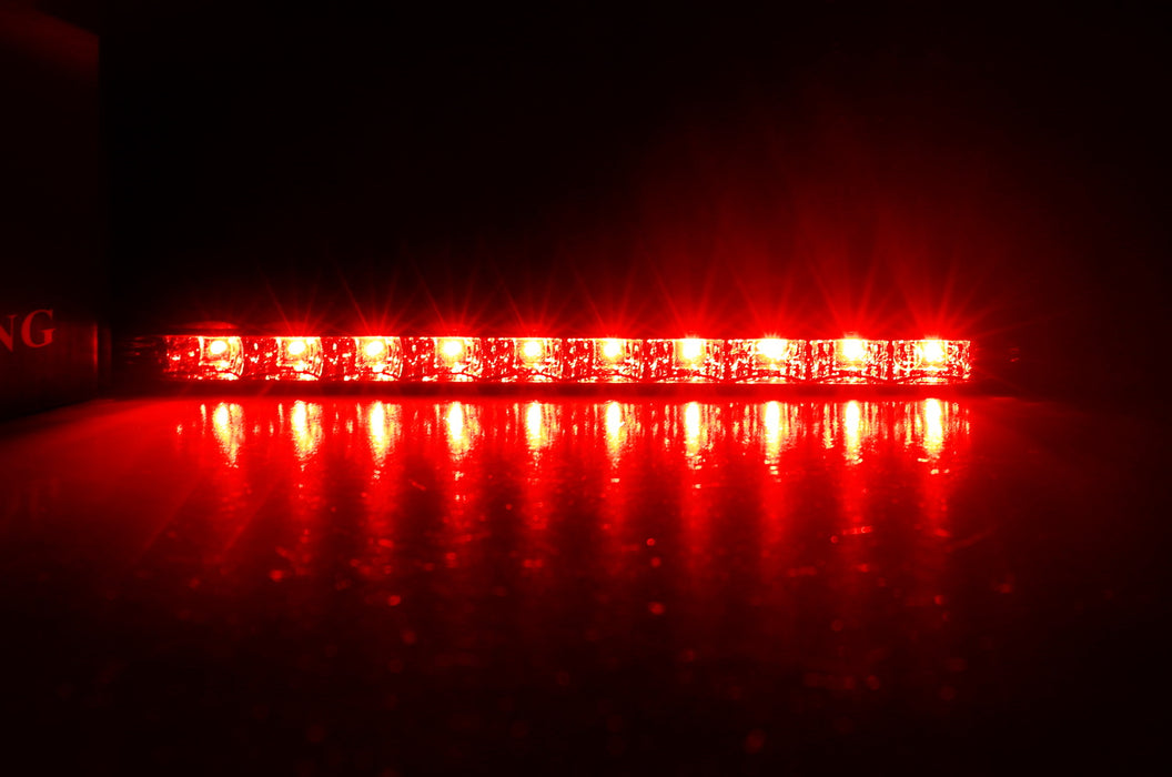 Black Chrome Lens Red 10-LED High Mount 3rd Brake Light For 14/15-up MINI Cooper