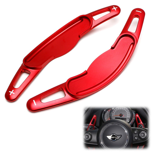 Red Steering Wheel Paddle Shifter Extension For MINI Cooper F55 F56 F57 F54, F60