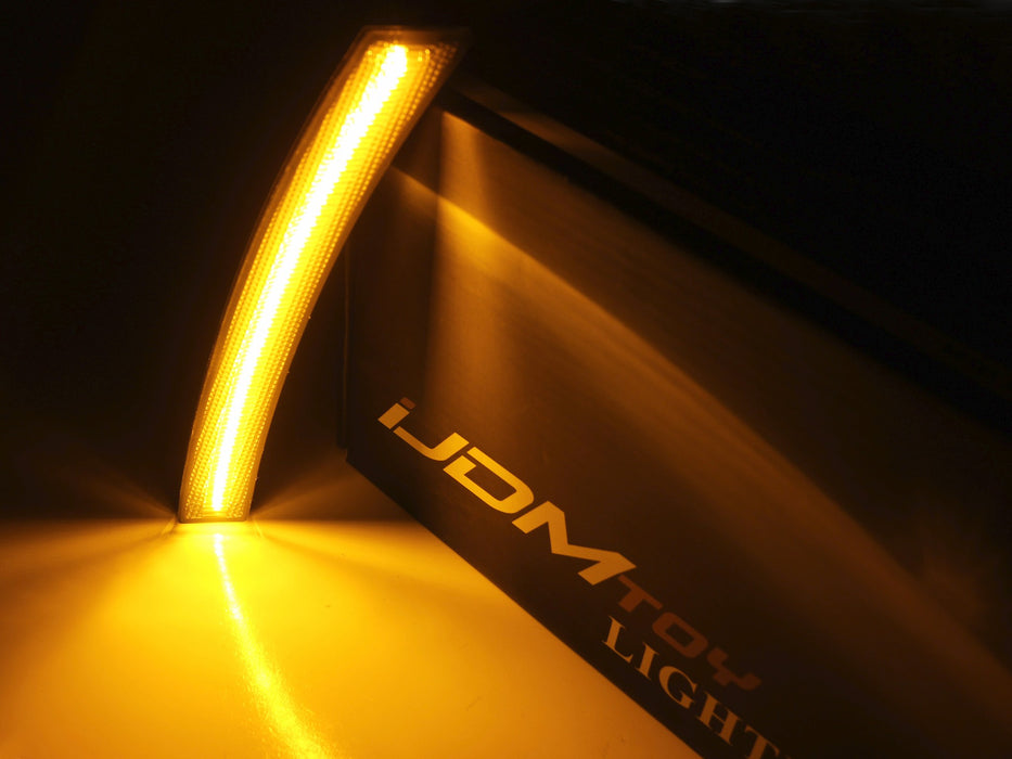 Euro Smoked Lens Amber LED Front Side Marker Lights For 2002-08 MINI Cooper
