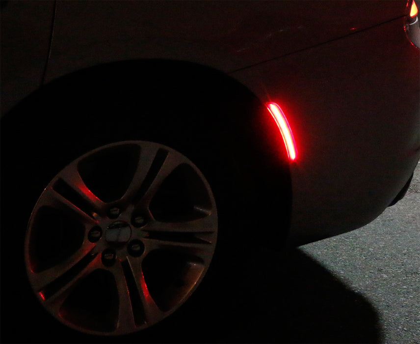 Euro Smoked Lens Red LED Rear Side Marker Lights For 1st Gen 2002-08 MINI Cooper