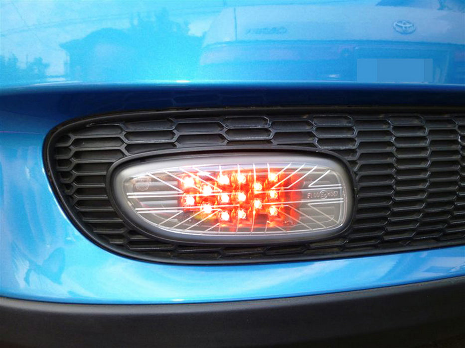 Mini Led Rear Fog Light Clear Lens Union Jack Full LED Rear Fog Lamps Assembly For MINI R56 R5 ...